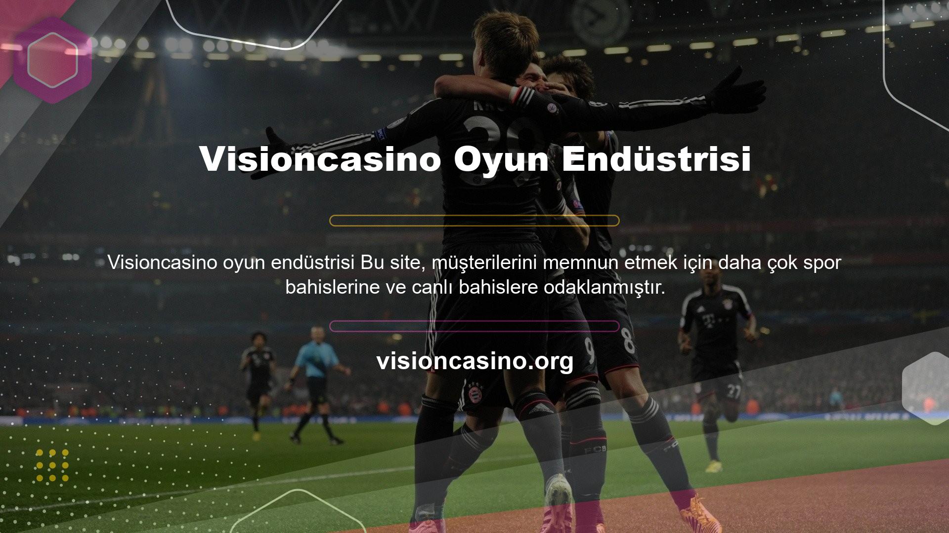 Visioncasino Oyun Endüstrisi