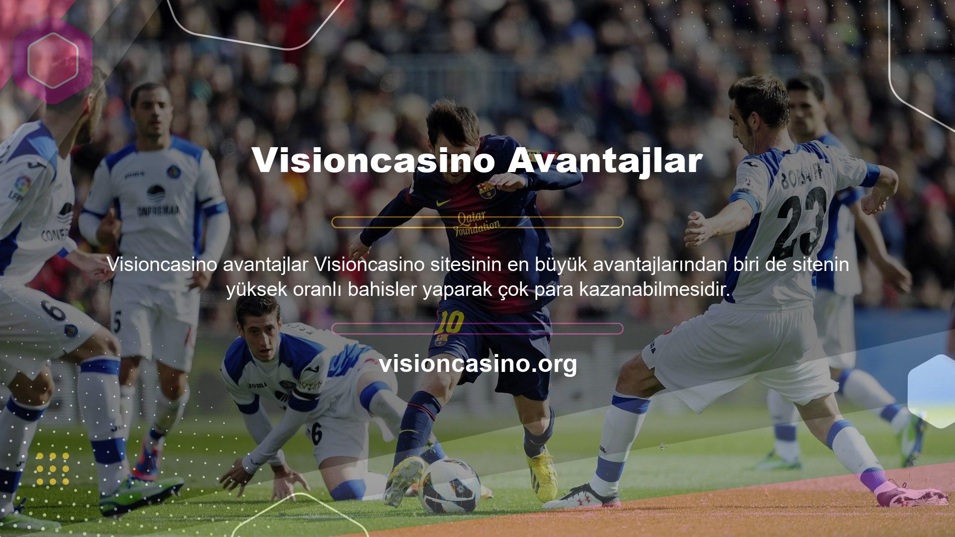 Bu özellik Türk bahisçiler için çok önemli olduğundan, Visioncasino web sitesi Türk bahisçilerden oluşan geniş bir izleyici kitlesine sahiptir